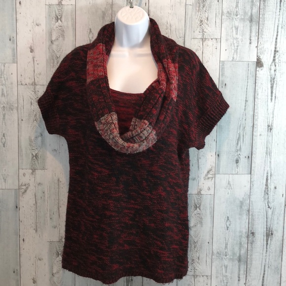 Style & Co Short Sleeve Cowl Neck Tunic Sweater Small - Picture 1 of 8